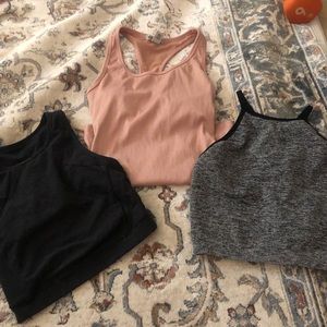 (3) workout tops